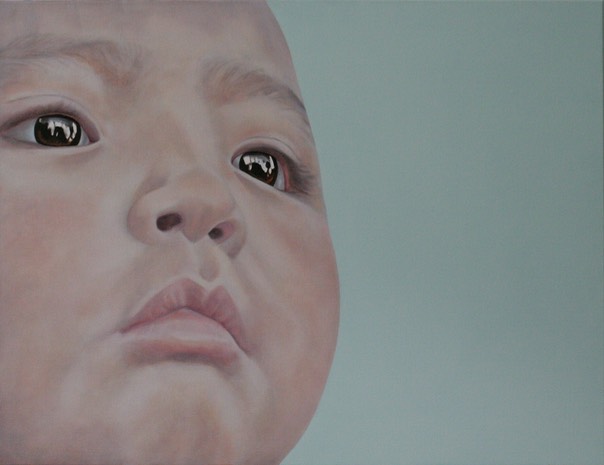oil painting looking fierce with empathy